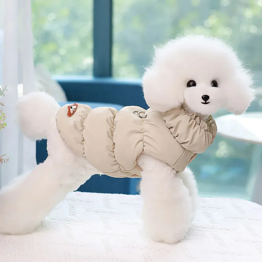 Padded Winter Dog Coat - Soft Warm Jacket for Small Breeds