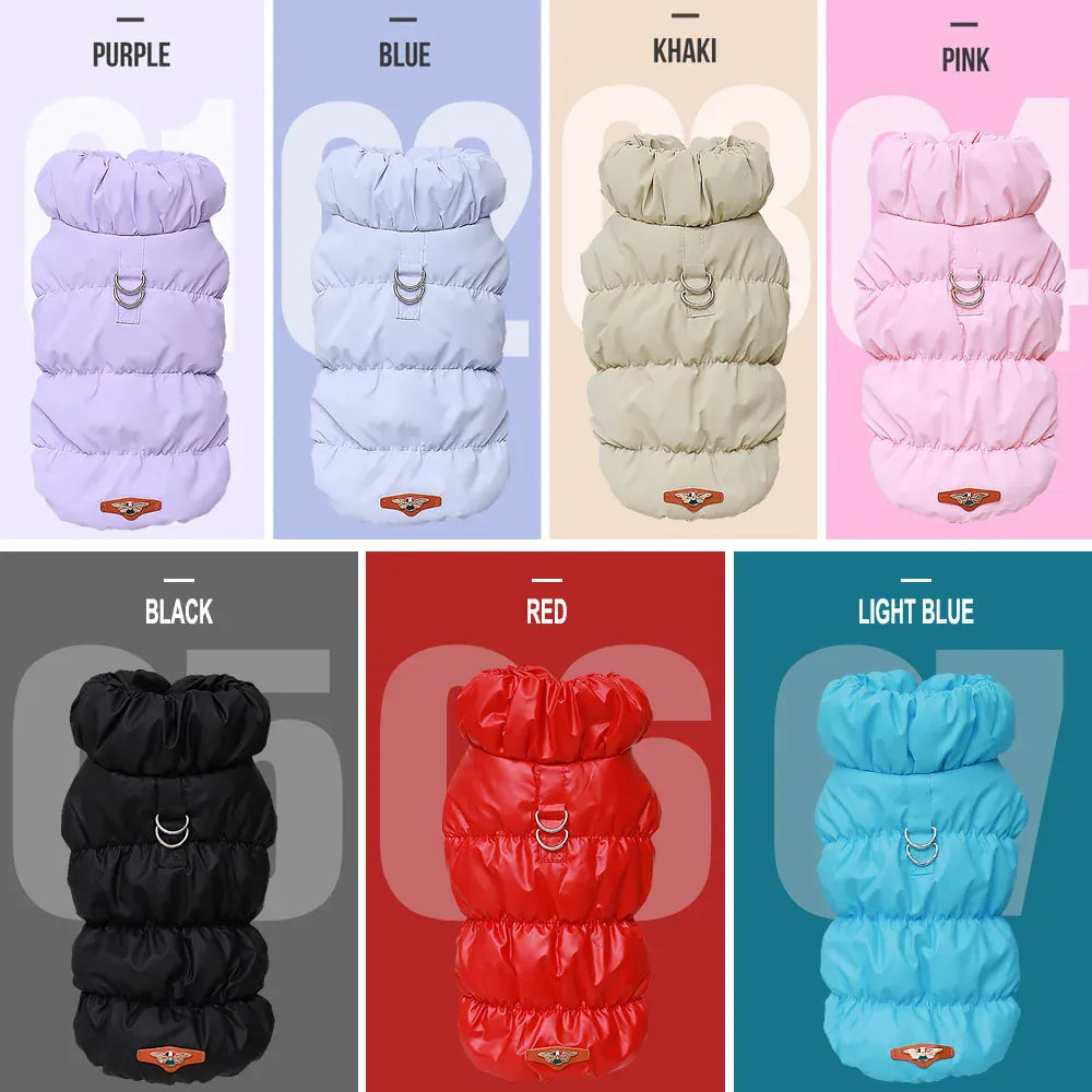 Padded Winter Dog Coat - Soft Warm Jacket for Small Breeds