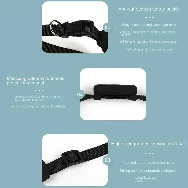 Pet Bluetooth GPS Tracker Collar - Anti-Lost Locator for Cats & Dogs