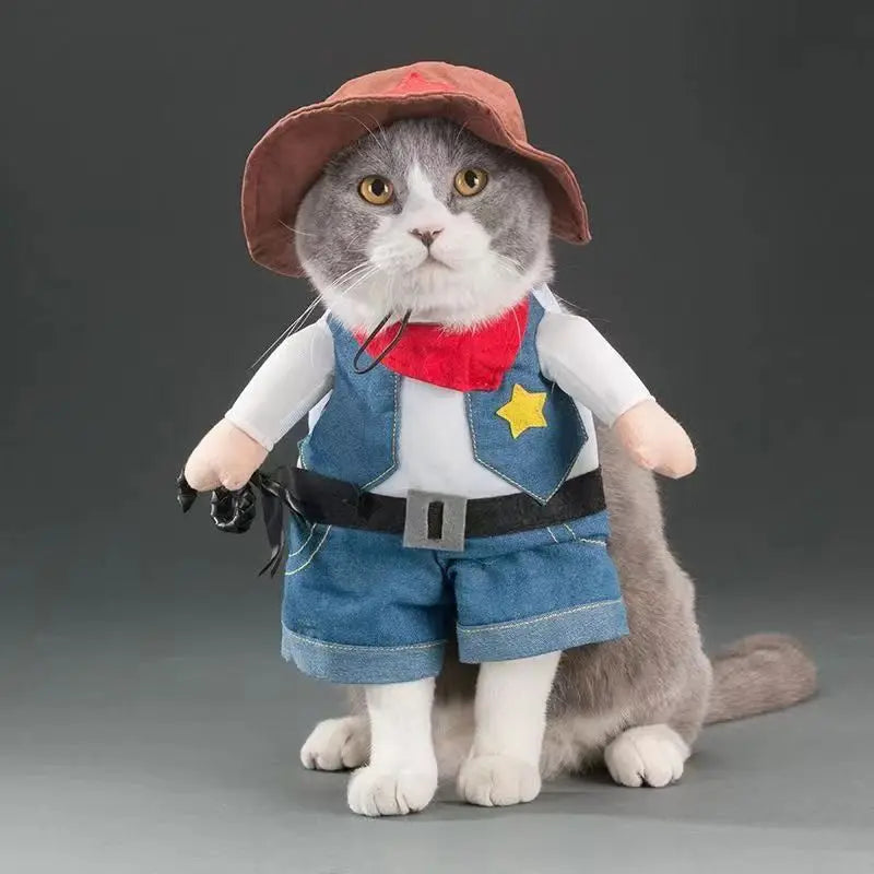 Pet Cosplay Costume - Police, Nurse & Doctor Outfits for Cats & Small Dogs