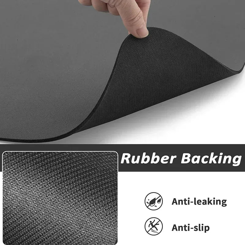Pet Feeding Mat for Dogs & Cats | Absorbent, Quick-Dry Food & Water Placemat | Easy-to-Clean Non-Slip Pet Bowl Mat