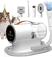 Pet Grooming Vacuum Kit - 12000Pa Dog Hair Vacuum with 5 Tools & 2L Capacity