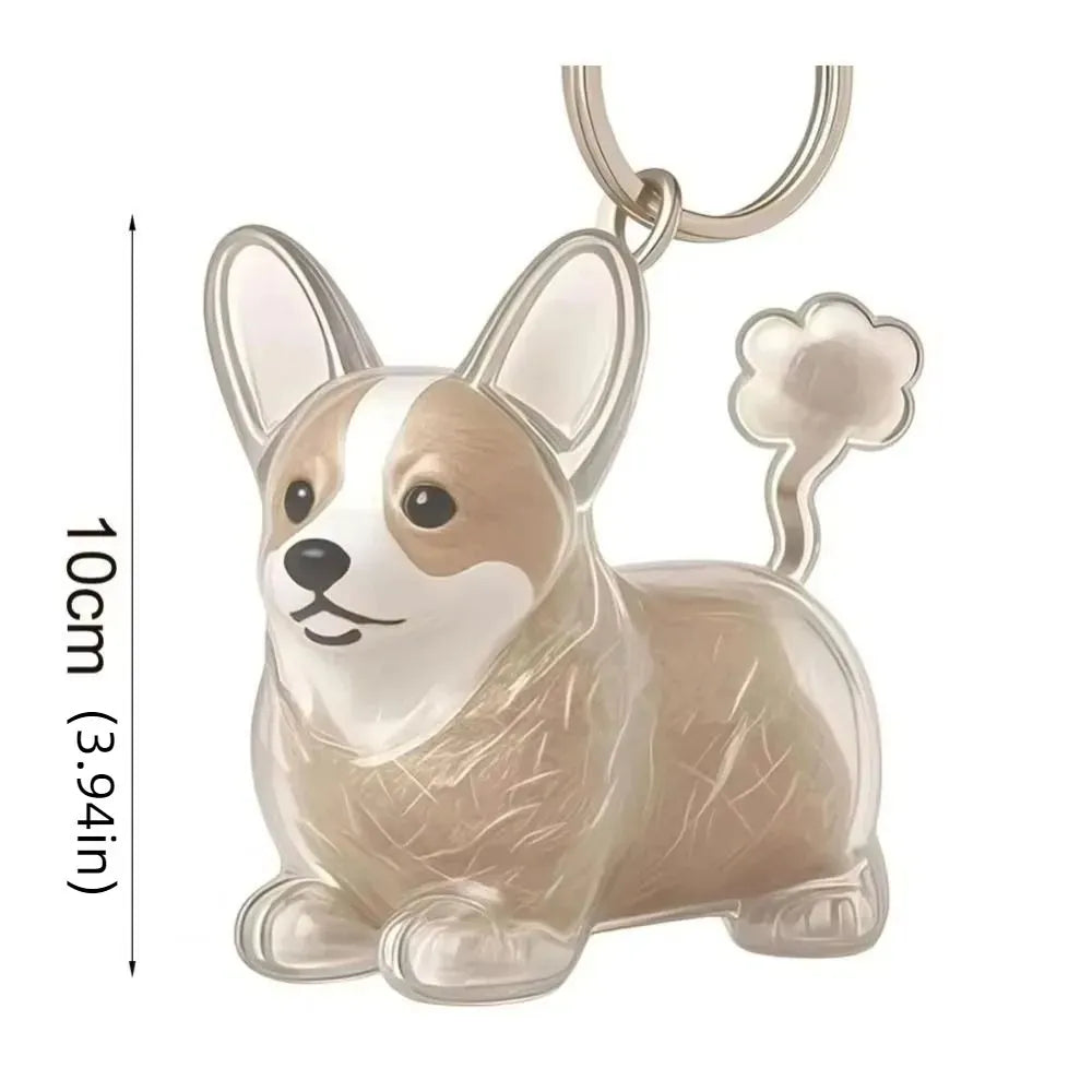 Pet Hair Memorial Keychain - DIY Dog Hair Storage Jewelry Gift