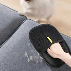 Pet Hair Removal Gloves - Reusable Double-Sided Grooming Gloves for Dogs & Cats, Static Fur Remover for Furniture & Carpets