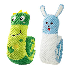 Pet Puzzle Snail Plush Toy | Interactive Dog Training Toy | Hidden Food Treat Puzzle Chew Toy | Sound & Collapsible Resistant Dog Toy