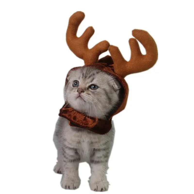 Pet Santa Claus Costume | Funny Christmas Outfit for Dogs & Cats | Warm Winter Cotton Clothes