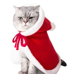 Pet Santa Claus Costume | Funny Christmas Outfit for Dogs & Cats | Warm Winter Cotton Clothes