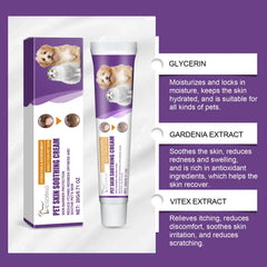 Pet Skin Care Cream - Soothing Balm for Dogs & Cats with Dry Itchy Skin