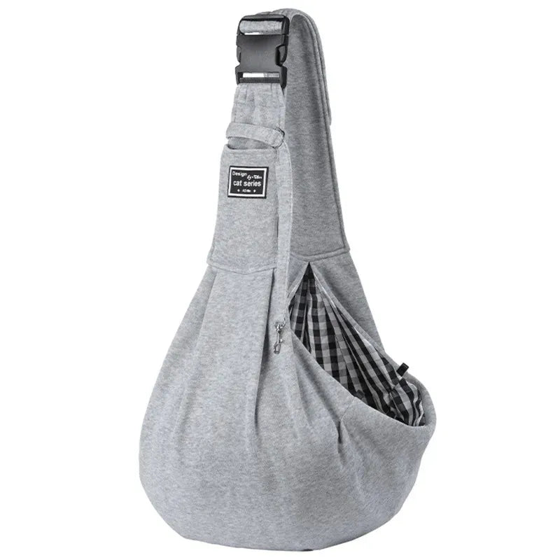Pet Sling Carrier Bag - Adjustable Shoulder Tote for Small Dogs & Cats