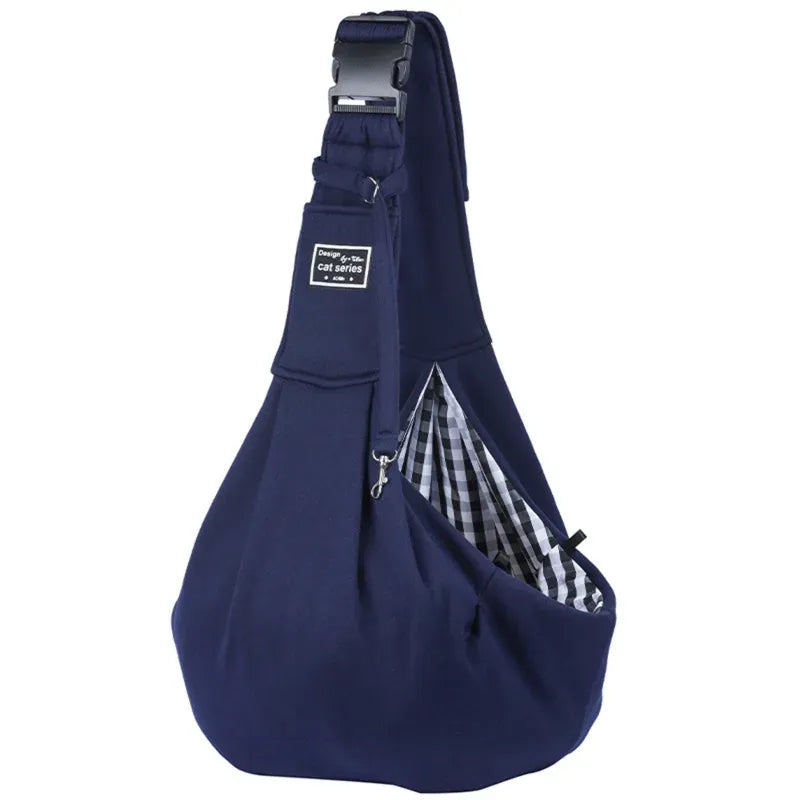Pet Sling Carrier Bag - Adjustable Shoulder Tote for Small Dogs & Cats