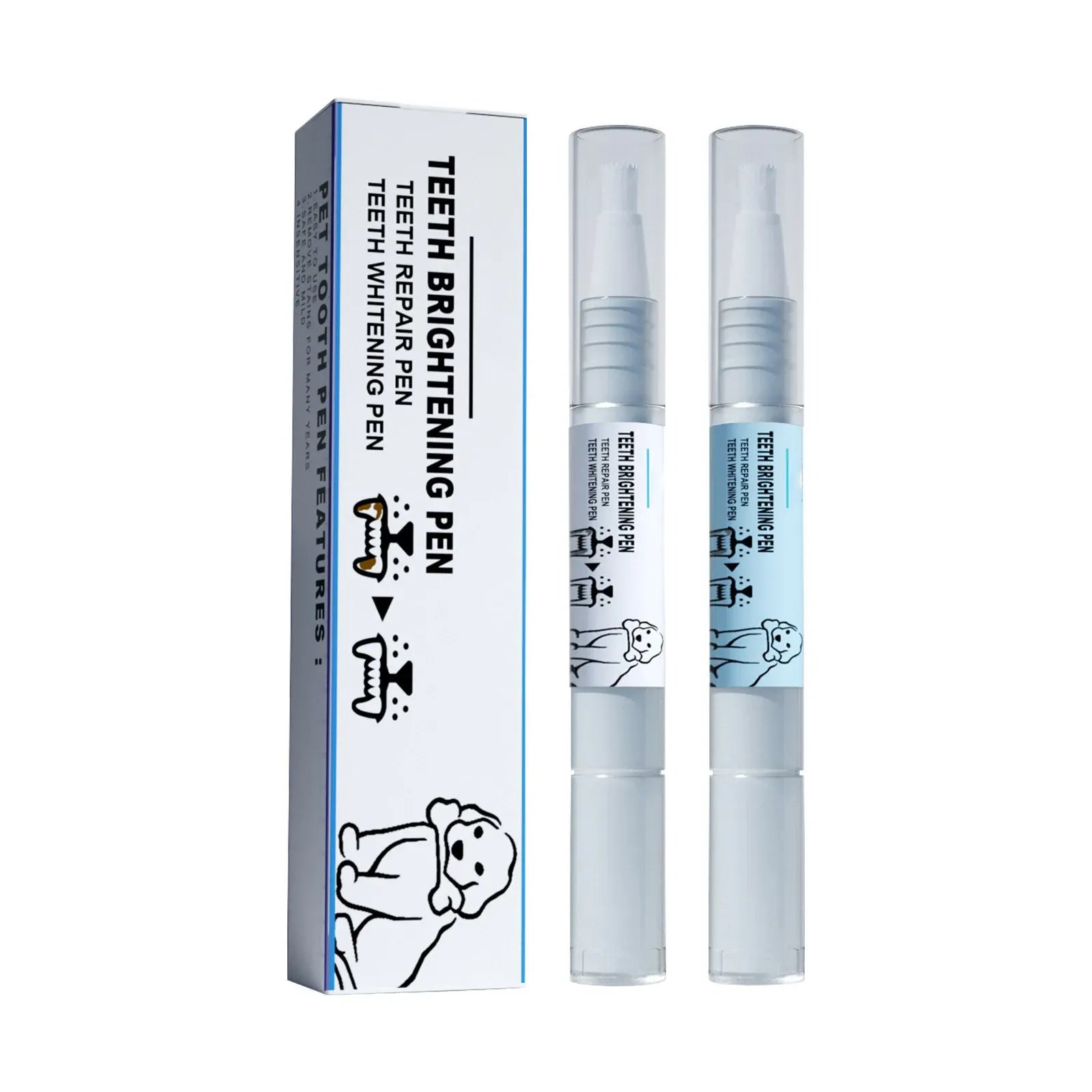 Pet Teeth Cleaning Pen | Dog & Cat Toothbrush & Toothpaste All-in-One | Fresh Breath & Tartar Removal