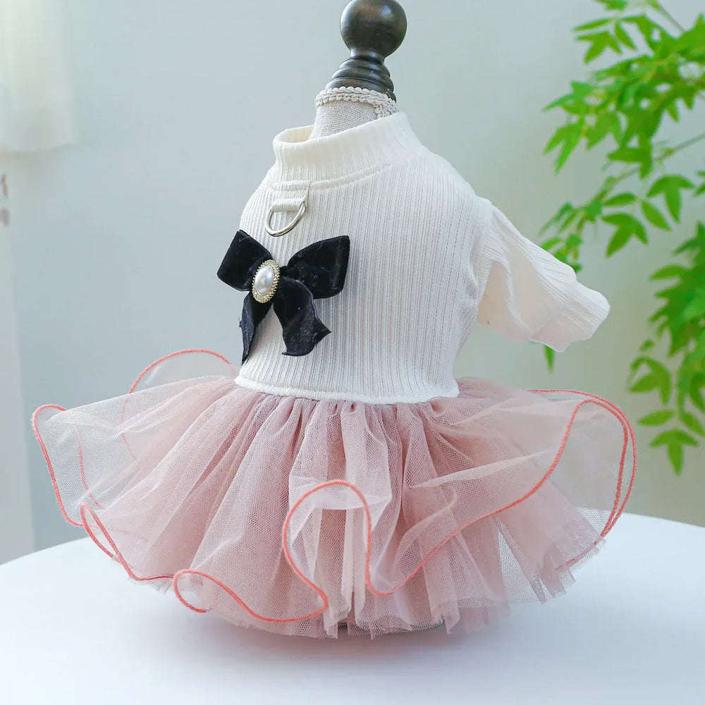 Pet Tutu Princess Dress – Lace Trim Dog & Cat Skirt for Spring Summer Parties