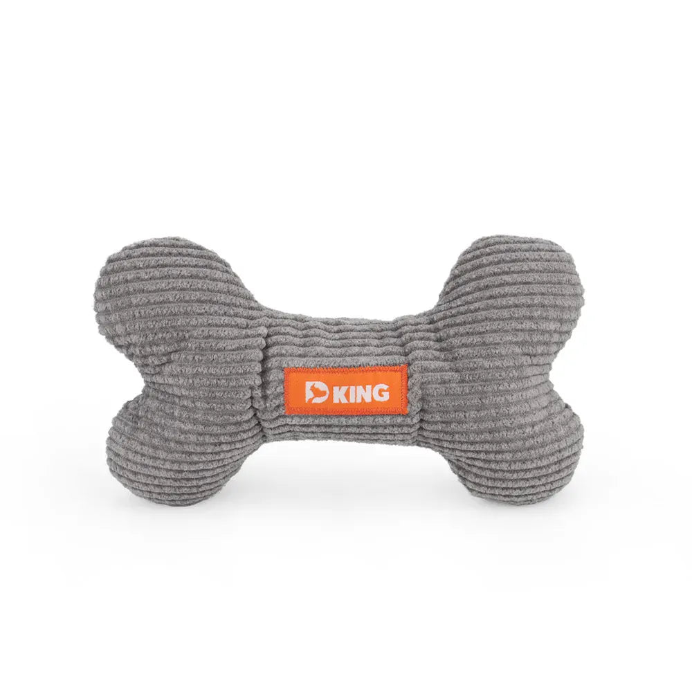 Plush Bone Dog Toy - Small Puppy Squeaky Chew Toy with Multiple Squeakers