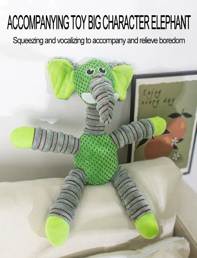 Plush Dog Toy Soft Toy with Squeaker | Interactive Chew Toy for Puppies & Dogs | Fun Pet Toy GWJ05