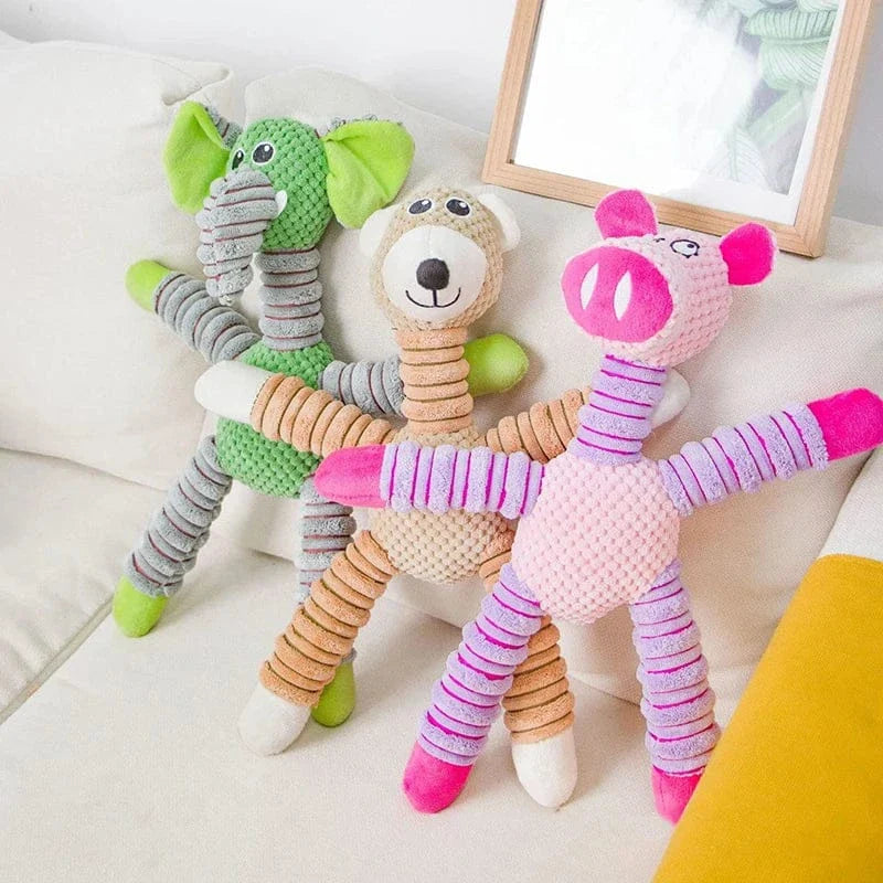 Plush Dog Toy Soft Toy with Squeaker | Interactive Chew Toy for Puppies & Dogs | Fun Pet Toy GWJ05