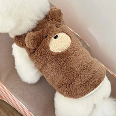 Plush Teddy Bear Dog Sweater | Winter Warm Vest for Small Dogs 1.5–11.5kg | Soft & Cozy Pet Clothes for Teddy, Schnauzer & Puppy