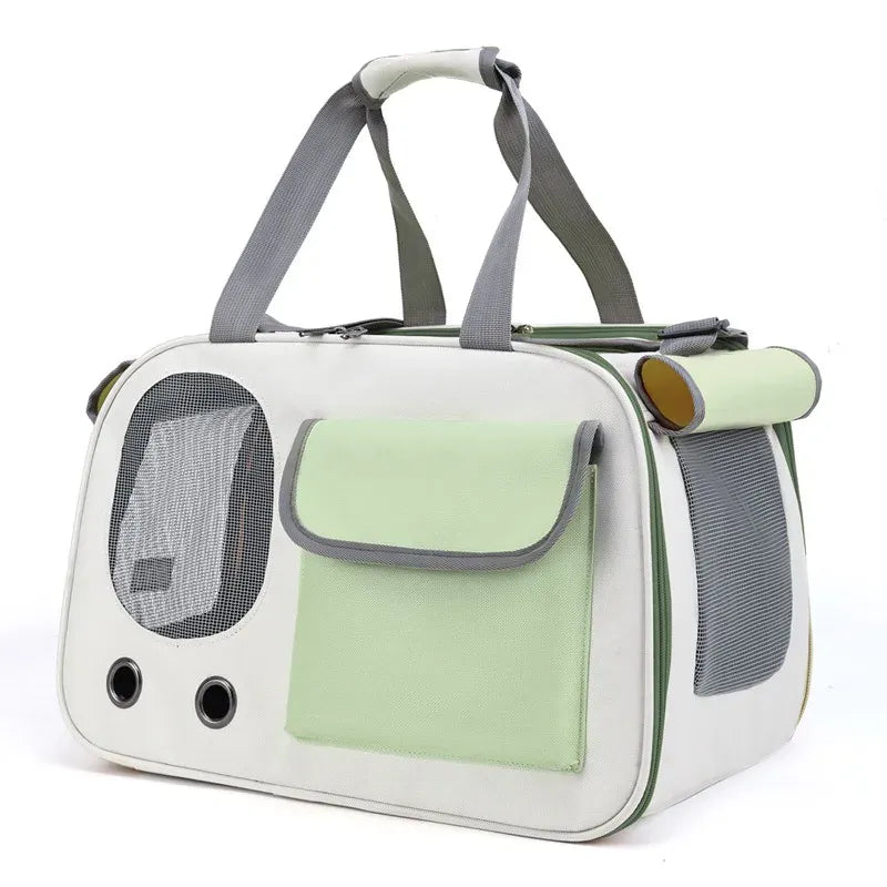 Portable Pet Sling Bag - Large Capacity Breathable Cat & Dog Carrier, Summer Outdoor Single Shoulder Cross-Body Bag for Medium Pets