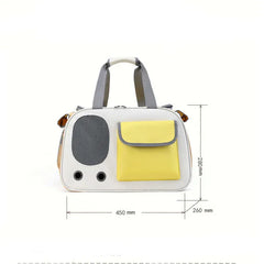 Portable Pet Sling Bag - Large Capacity Breathable Cat & Dog Carrier, Summer Outdoor Single Shoulder Cross-Body Bag for Medium Pets