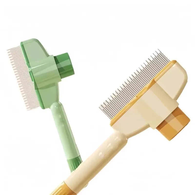 Professional Pet Grooming Brush - Open Knot Massage Comb for Cats & Dogs