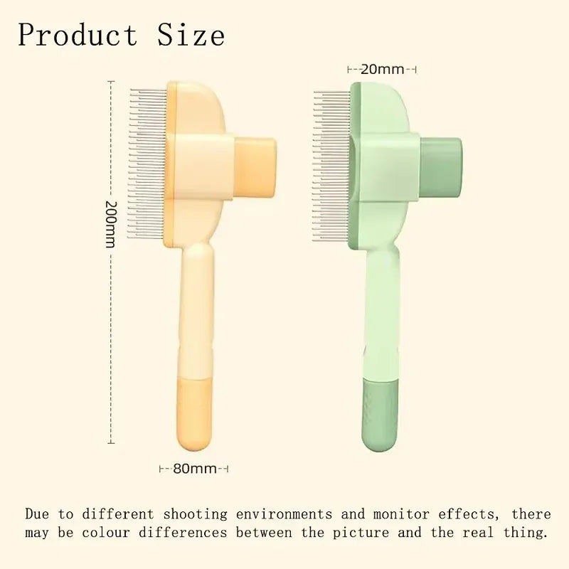 Professional Pet Grooming Brush - Open Knot Massage Comb for Cats & Dogs