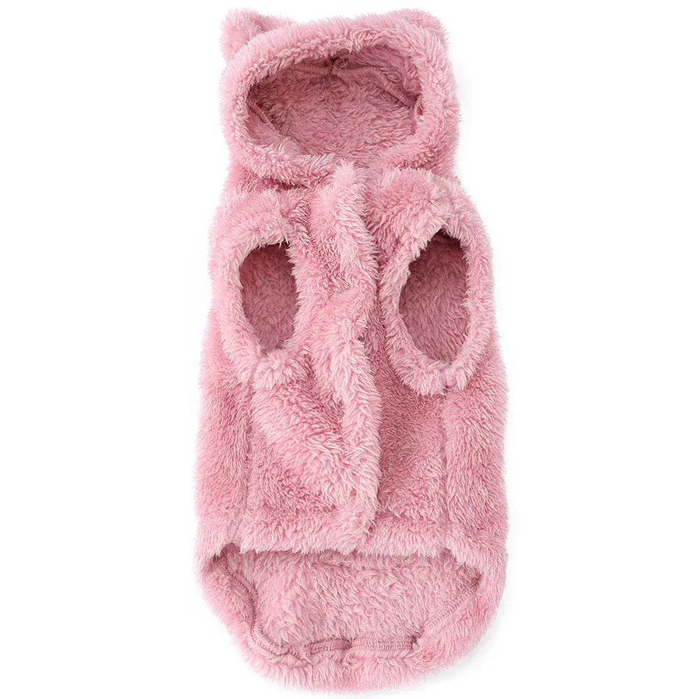 Rabbit Ears Cat Hoodie | Cute Winter Warm Pet Coat for Cats & Small Dogs | Soft Fleece Sphynx Outfit