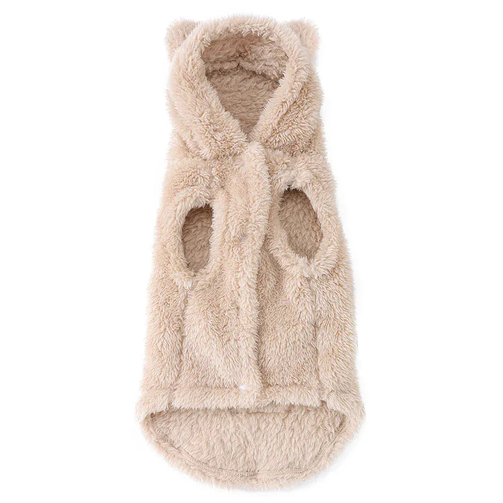 Rabbit Ears Cat Hoodie | Cute Winter Warm Pet Coat for Cats & Small Dogs | Soft Fleece Sphynx Outfit