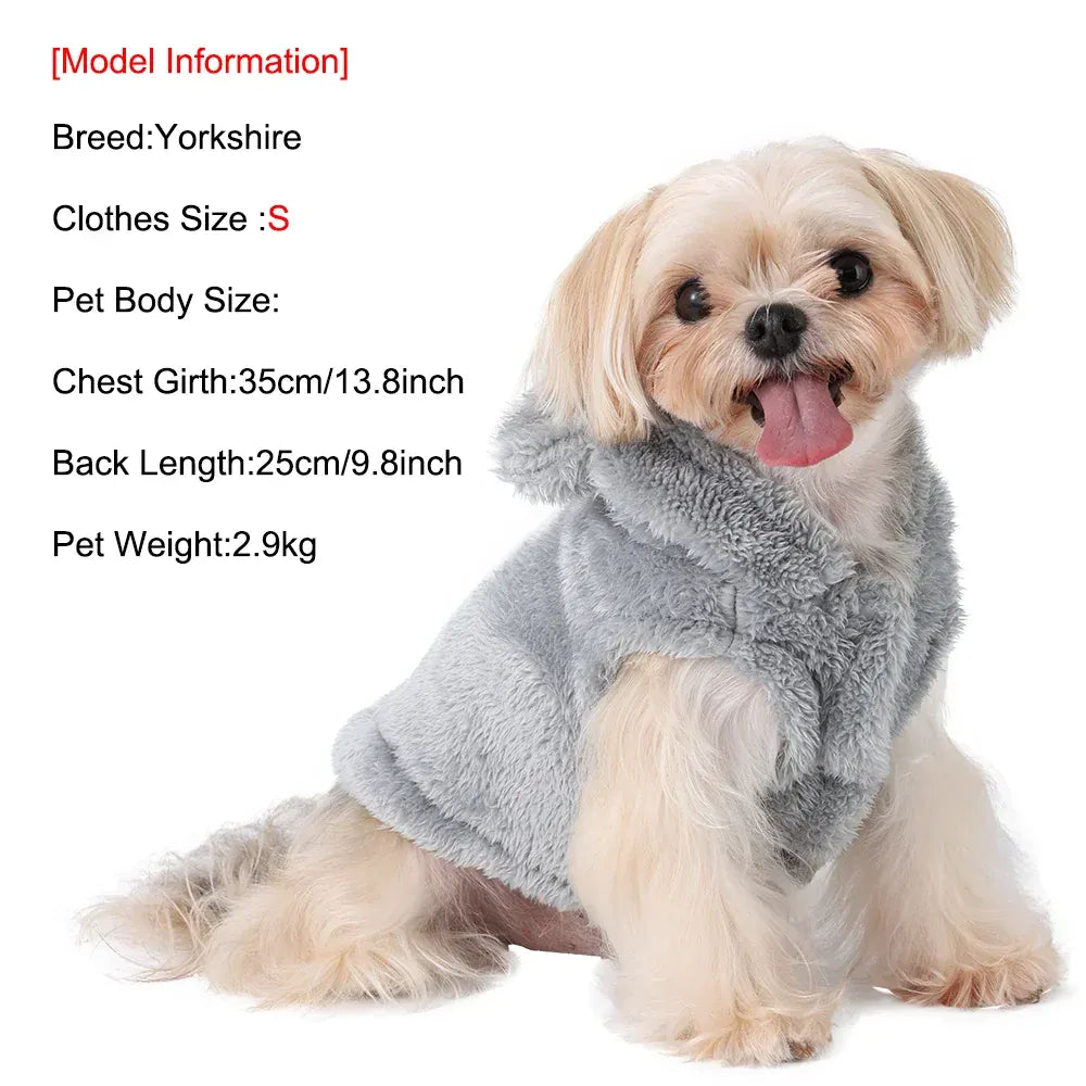 Rabbit Ears Cat Hoodie | Cute Winter Warm Pet Coat for Cats & Small Dogs | Soft Fleece Sphynx Outfit