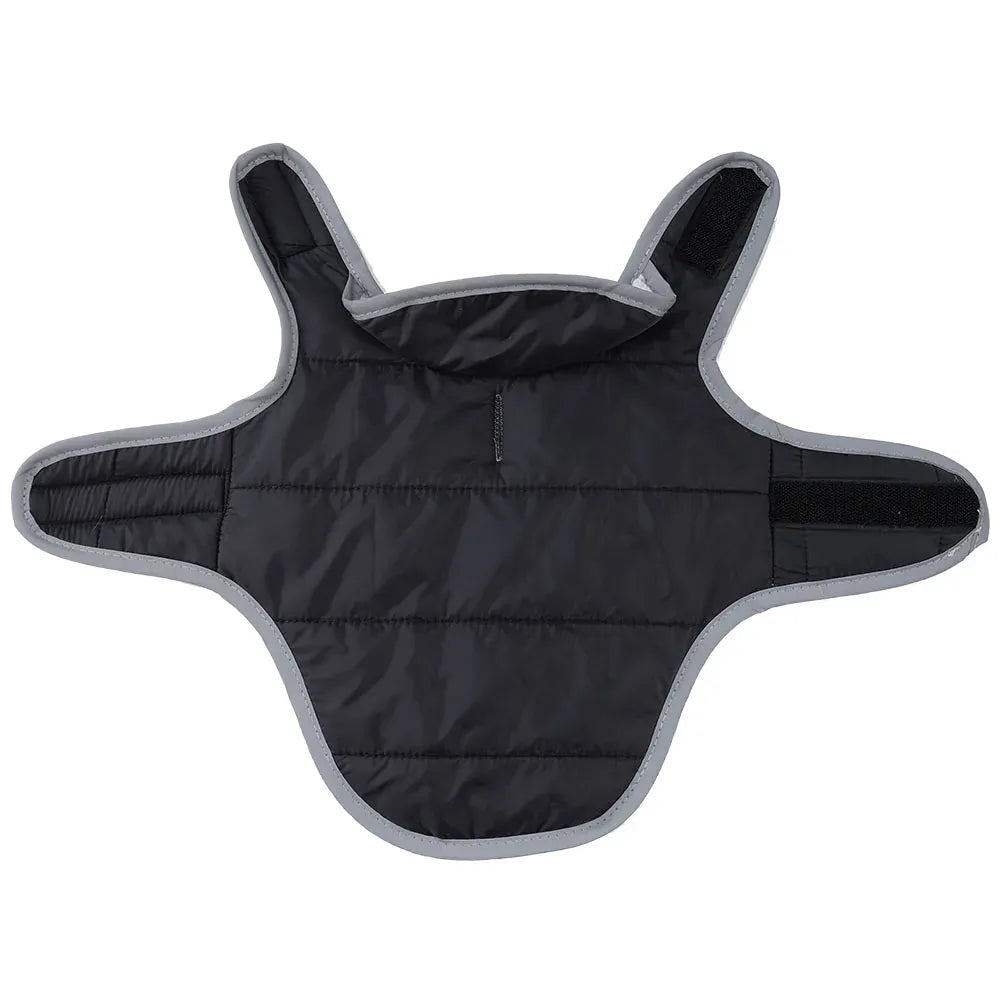 Reversible Fleece Pet Jacket - Waterproof Coat with Leash Hole & Reflective Strips
