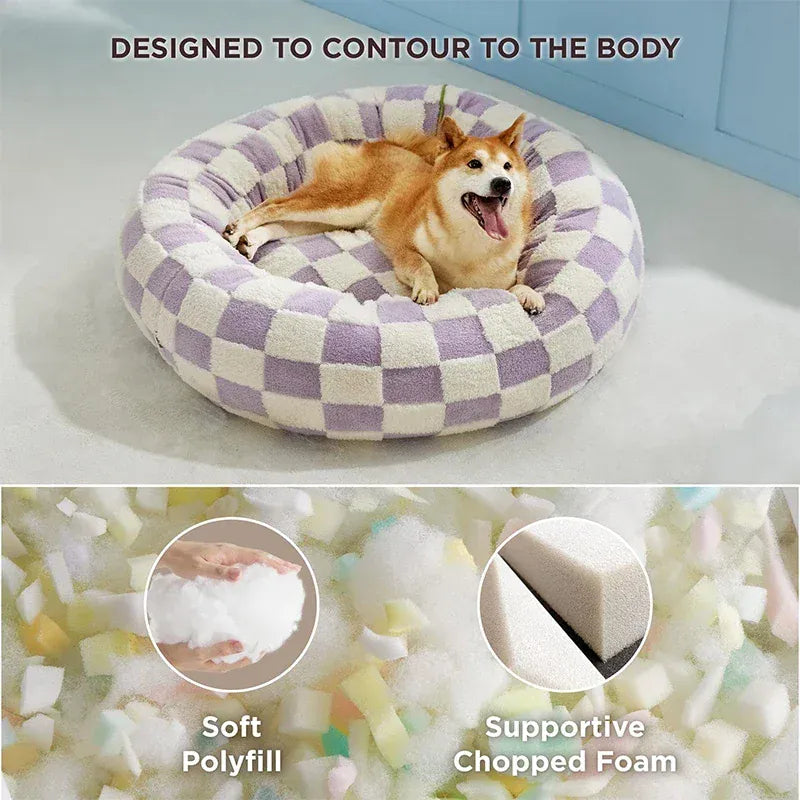 Cozy pet bed providing warmth and security for small dogs