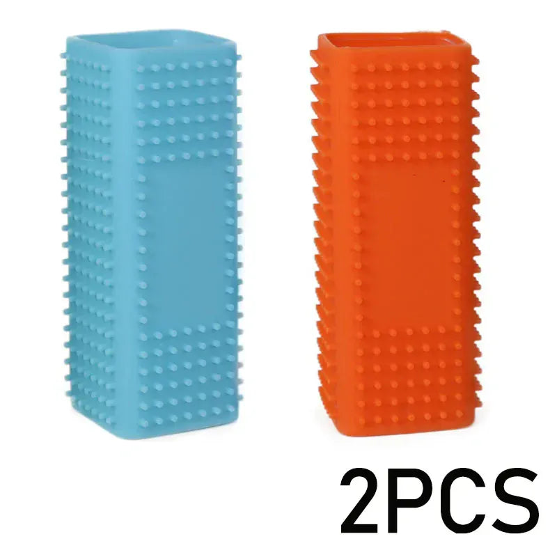 Silicone Pet Hair Brush – Hollow Rubber Cleaning Brush for Dogs, Cats & Car Upholstery