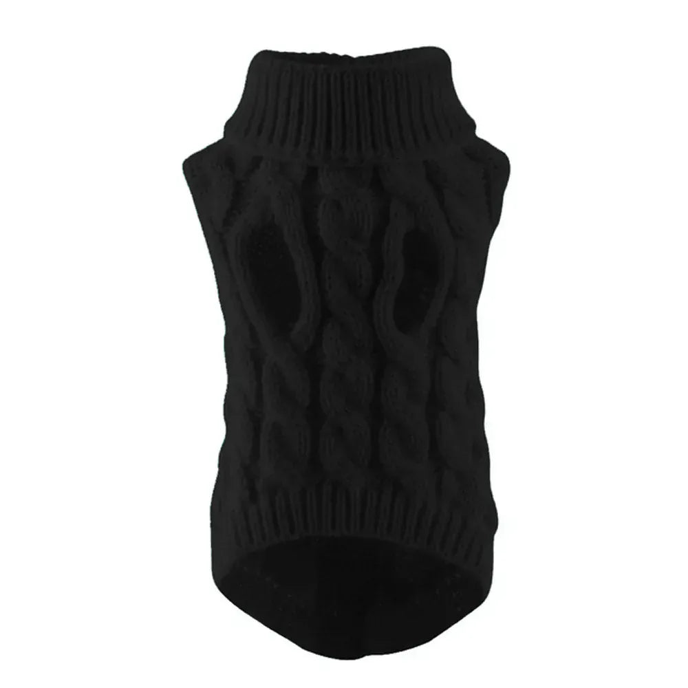Small Dog Sweater | Autumn & Winter Knitted Pullover, Warm Solid Pet Clothes