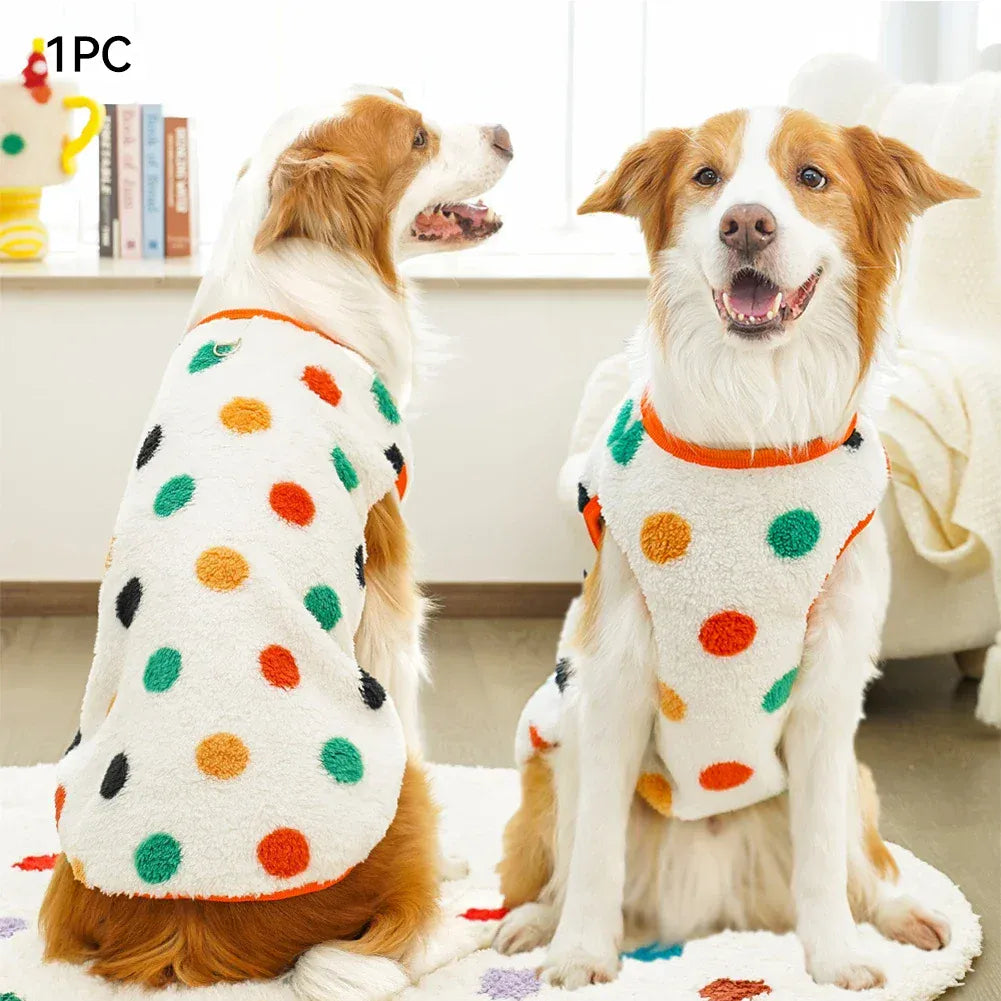 Soft Flannel Dog Pajamas Winter Warm Vest | Cozy Clothes for Small, Medium & Large Dogs (2.5–35kg)