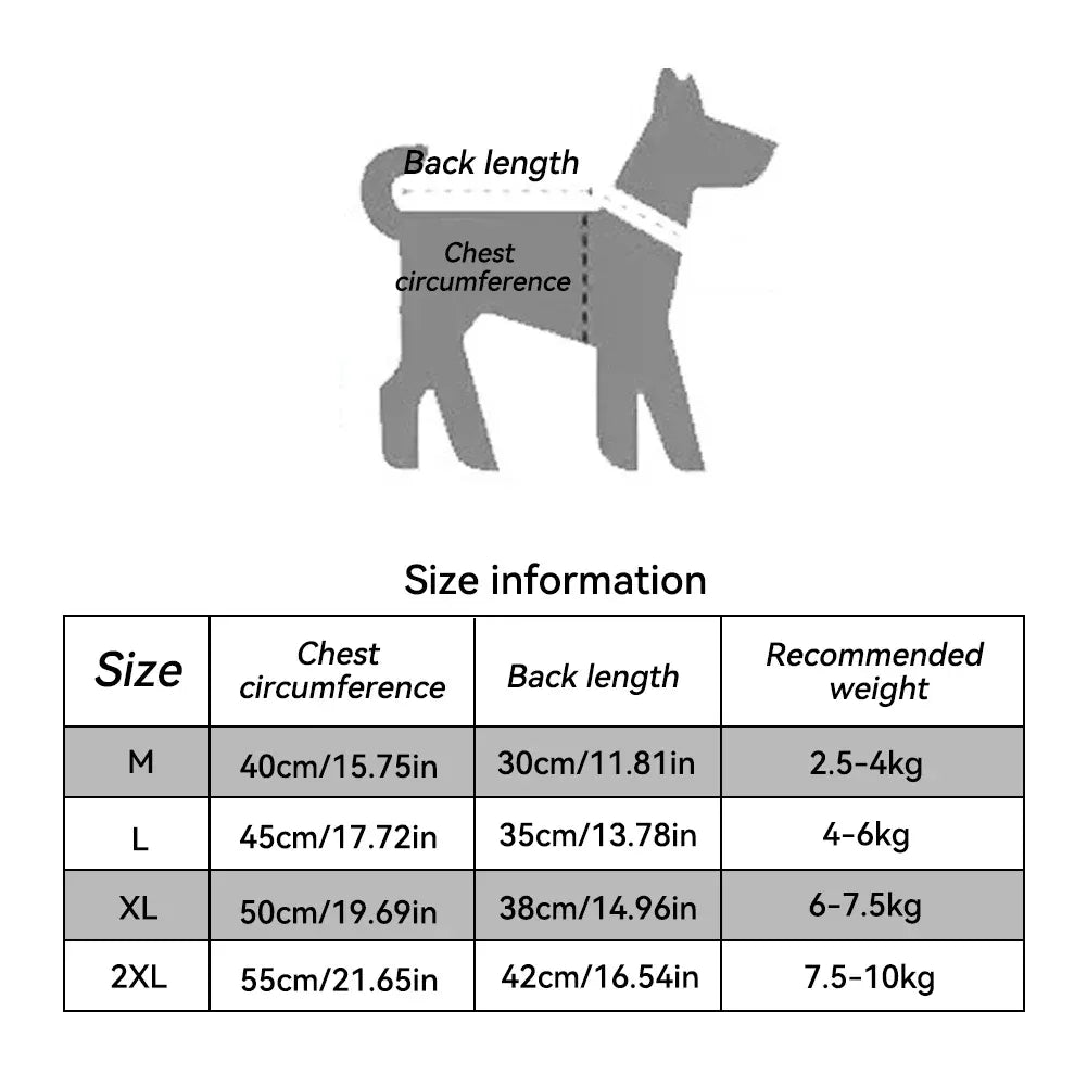 Soft Flannel Dog Pajamas Winter Warm Vest | Cozy Clothes for Small, Medium & Large Dogs (2.5–35kg)