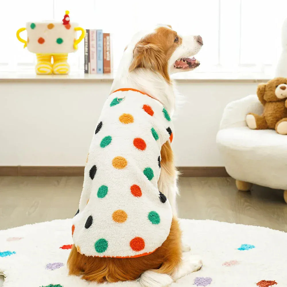 Soft Flannel Dog Pajamas Winter Warm Vest | Cozy Clothes for Small, Medium & Large Dogs (2.5–35kg)