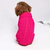 Solid Cotton Dog Sweater - Soft Winter Pet Apparel for All Sizes