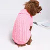 Solid Cotton Dog Sweater - Soft Winter Pet Apparel for All Sizes