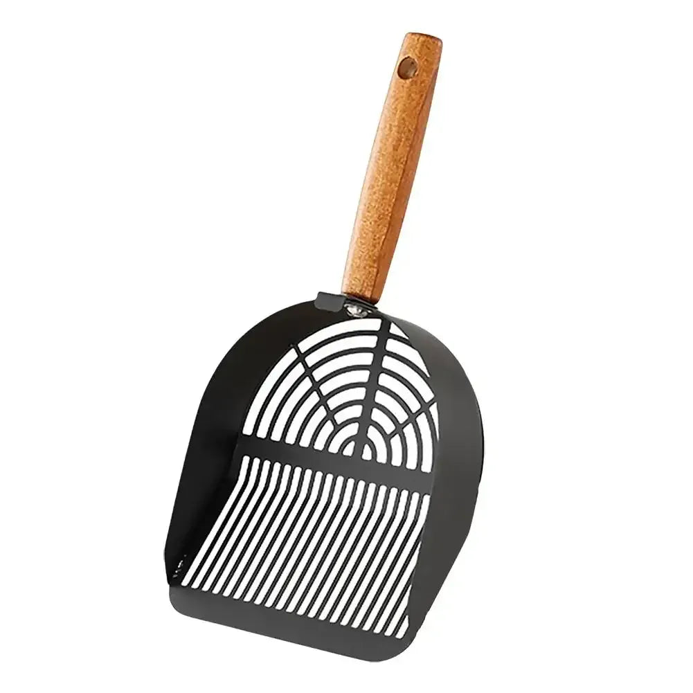 Stainless Steel Cat Litter Scoop - Long Handle Tofu Sand Litter Shovel, Durable Pet Waste Cleaning Tool for Litter Boxes