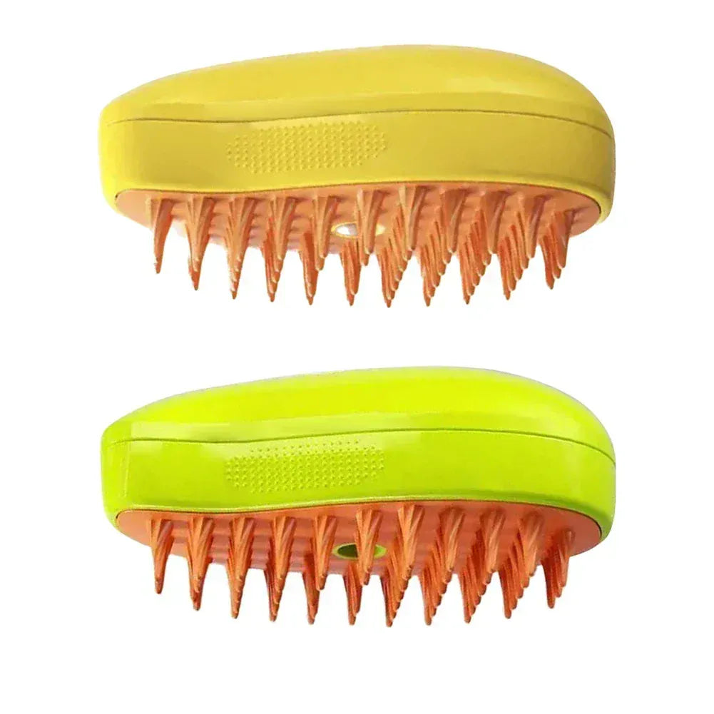 Steam Pet Brush 3-in-1 - Electric USB Rechargeable Grooming Comb with Spray Function for Dogs & Cats, Massage & Hair Removal