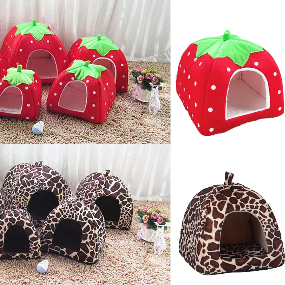 Plush cat cave bed designed for comfort and privacy