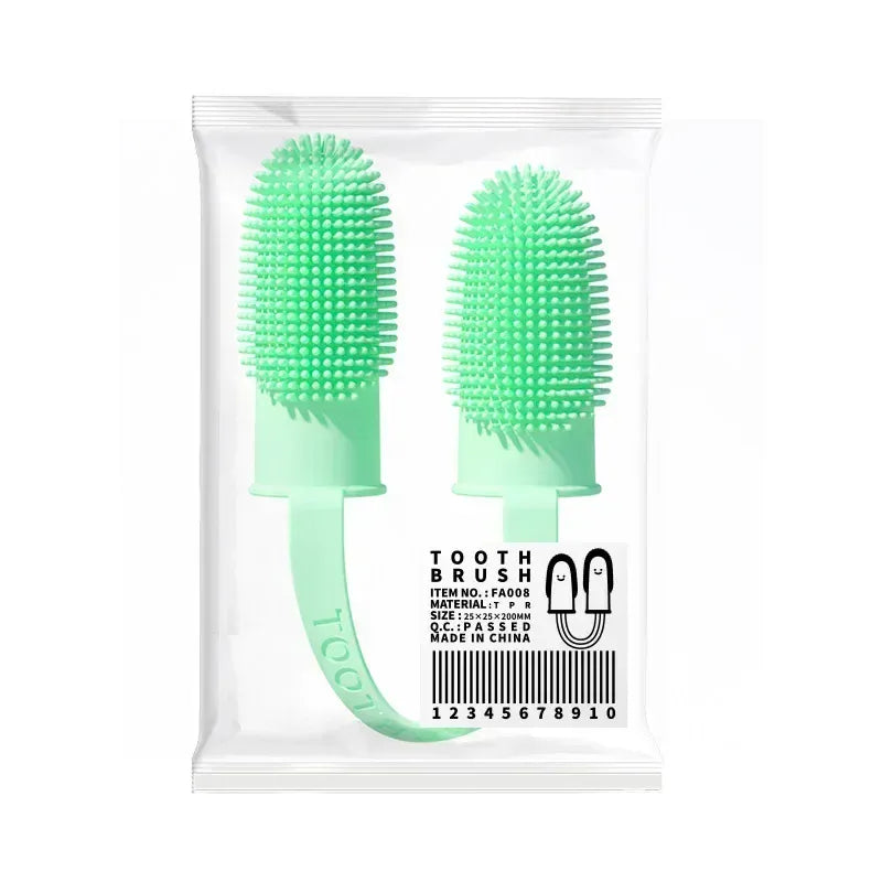 Super Soft Pet Finger Toothbrush | Dog & Cat Teeth Cleaning | Nontoxic Silicone Dental Care Tool