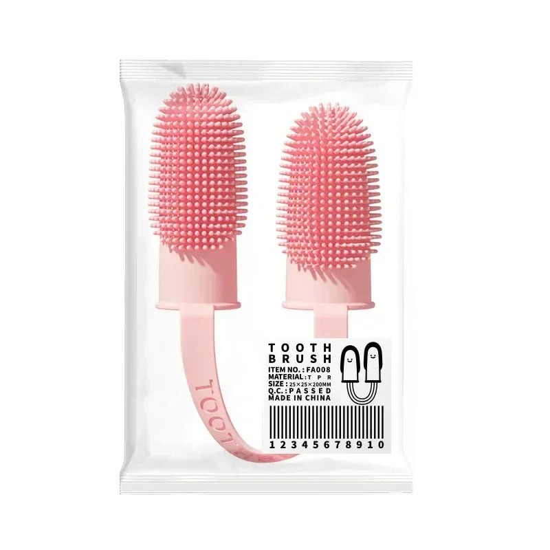 Super Soft Pet Finger Toothbrush | Dog & Cat Teeth Cleaning | Nontoxic Silicone Dental Care Tool