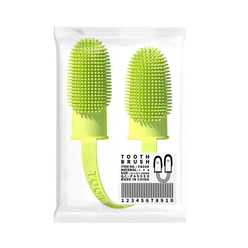 Super Soft Pet Finger Toothbrush | Dog & Cat Teeth Cleaning | Nontoxic Silicone Dental Care Tool