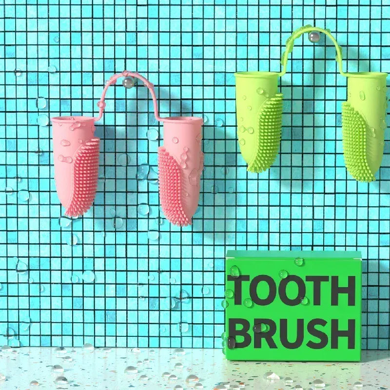 Super Soft Pet Finger Toothbrush | Dog & Cat Teeth Cleaning | Nontoxic Silicone Dental Care Tool
