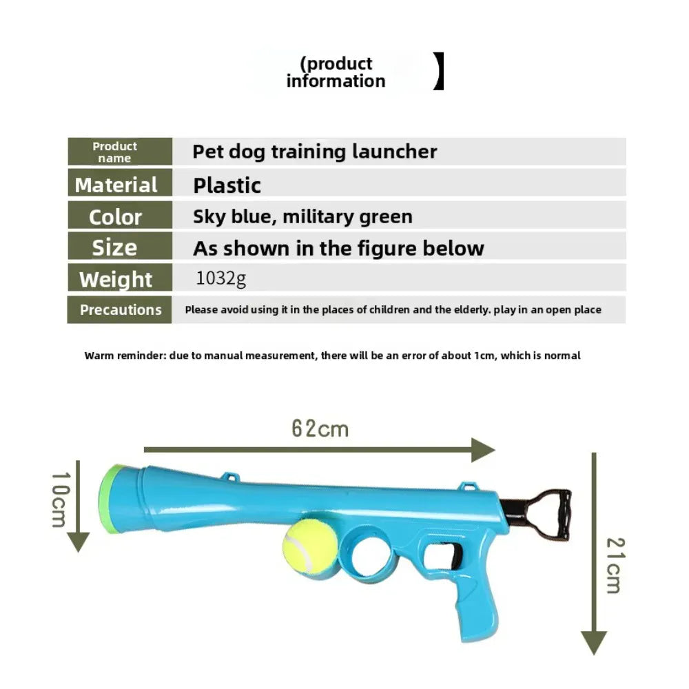 Tennis Ball Launcher for Dogs – Long Distance Throwing Toy for Outdoor Training & Exercise
