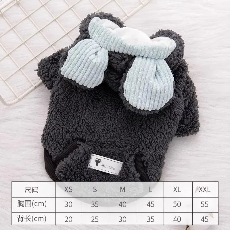 Thick Fluffy Cat Coat | Autumn Winter Warm Clothes for Kittens & Small Dogs | Anti-Shedding British Short Hair Jacket