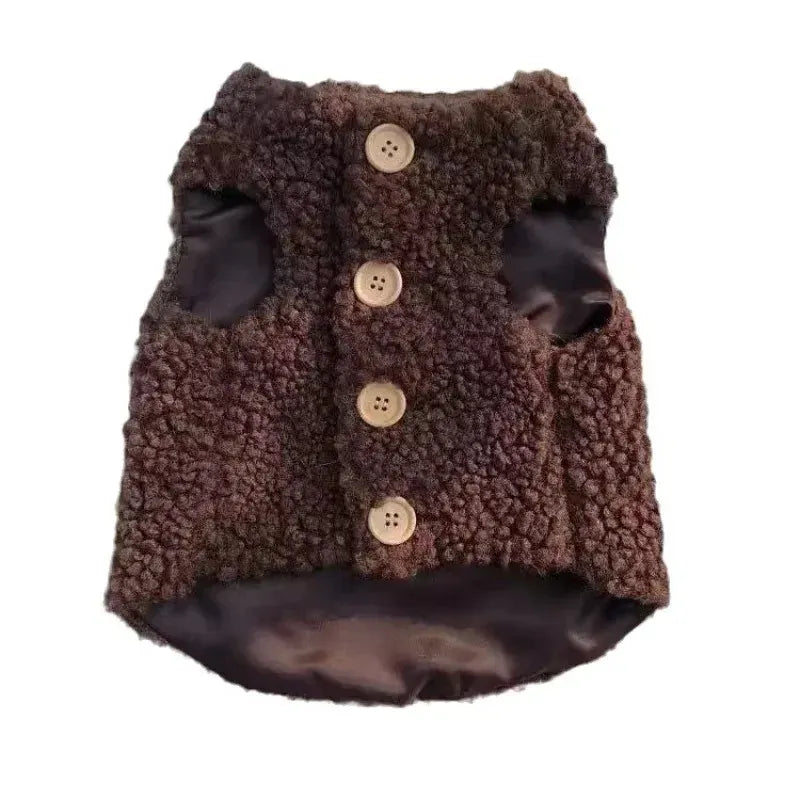 Warm Lambhair Fleece Cat Clothes | Soft Cozy Winter Vest for Cats & Puppies | Kitten Jacket Coat | Pet Sphynx Costume Sweater 고양이