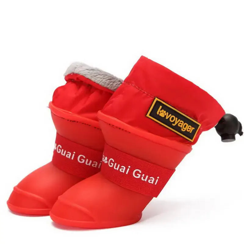 Waterproof Dog Boots - Anti-Slip Pet Shoes for Winter Rain & Snow Protection
