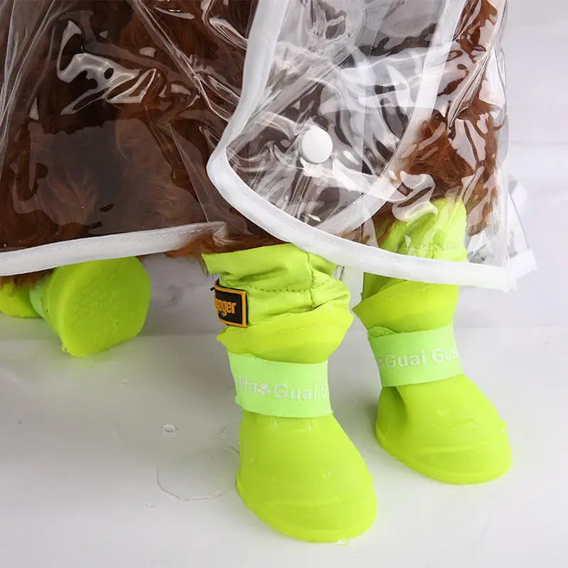 Waterproof Dog Boots - Anti-Slip Pet Shoes for Winter Rain & Snow Protection