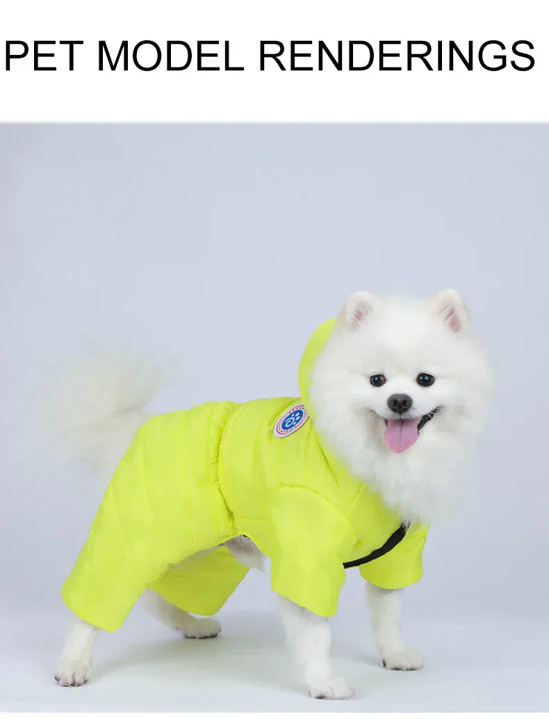 Waterproof Winter Dog Coat – Warm Fleece-Lined Jacket Vest for Small Dogs, French Bulldog, Chihuahua & Puppies