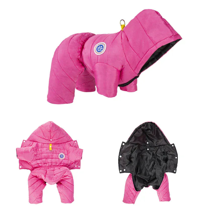 Waterproof Winter Dog Coat – Warm Fleece-Lined Jacket Vest for Small Dogs, French Bulldog, Chihuahua & Puppies